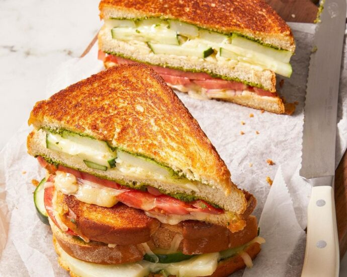 Masala Veggie Grilled Cheese Sandwich